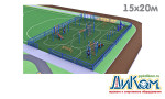 3D проект спортивной площадки 2600м2