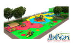 3D проект детской площадки 2014м2