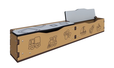 Ящик для игрушек в ТН прямой (HDPE) ТН-ящик