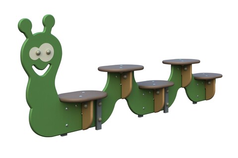 Игровая форма "Скамейка Гусеница" МФ-1.29