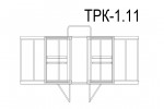 Тренажерная беседка на 2 тренажера (в составе ТР-1.62.1, ТР-1.72.1 с изменяемой нагрузкой) ТРК-1.11
