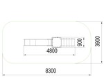Горка "Гусь" H=1500 мм. МФ-1.81