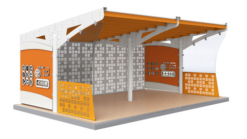 Теневой навес (26м2) ТН-1.30