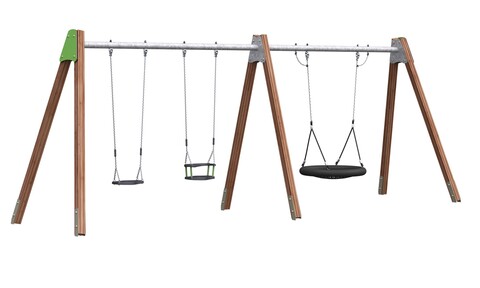 Качели  на цепном подвесе "Комби" КАЧ-1.18