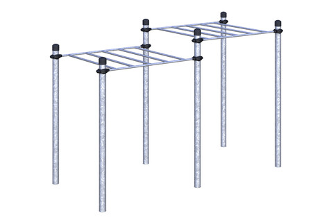 Рукоход классический двухуровневый W-01-001 Воркаут