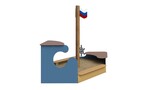 Песочница "Парусник" МФ-1.11