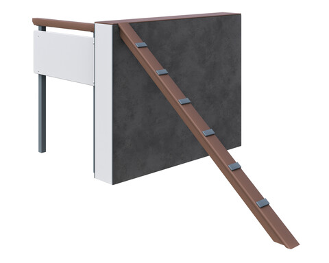 Забор с наклонной доской ПП-1.2