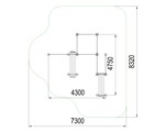 Наклонные брусья, турники W-07-008